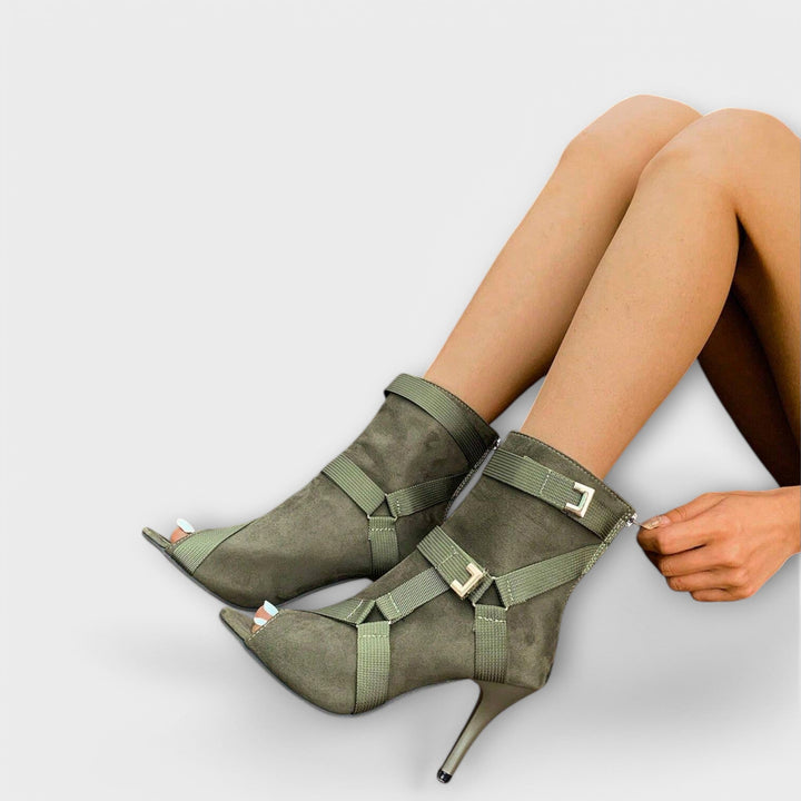 Eliška – Velurové vysoké boty