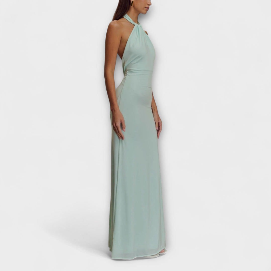 Laguna - Slinky Halter Maxi Šaty