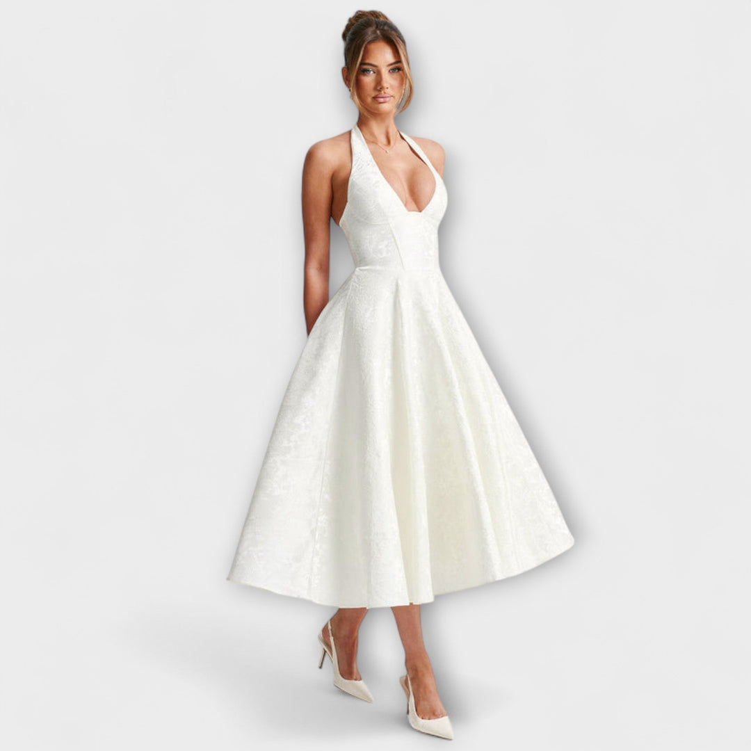 Catalina - Romantické Midi Šaty