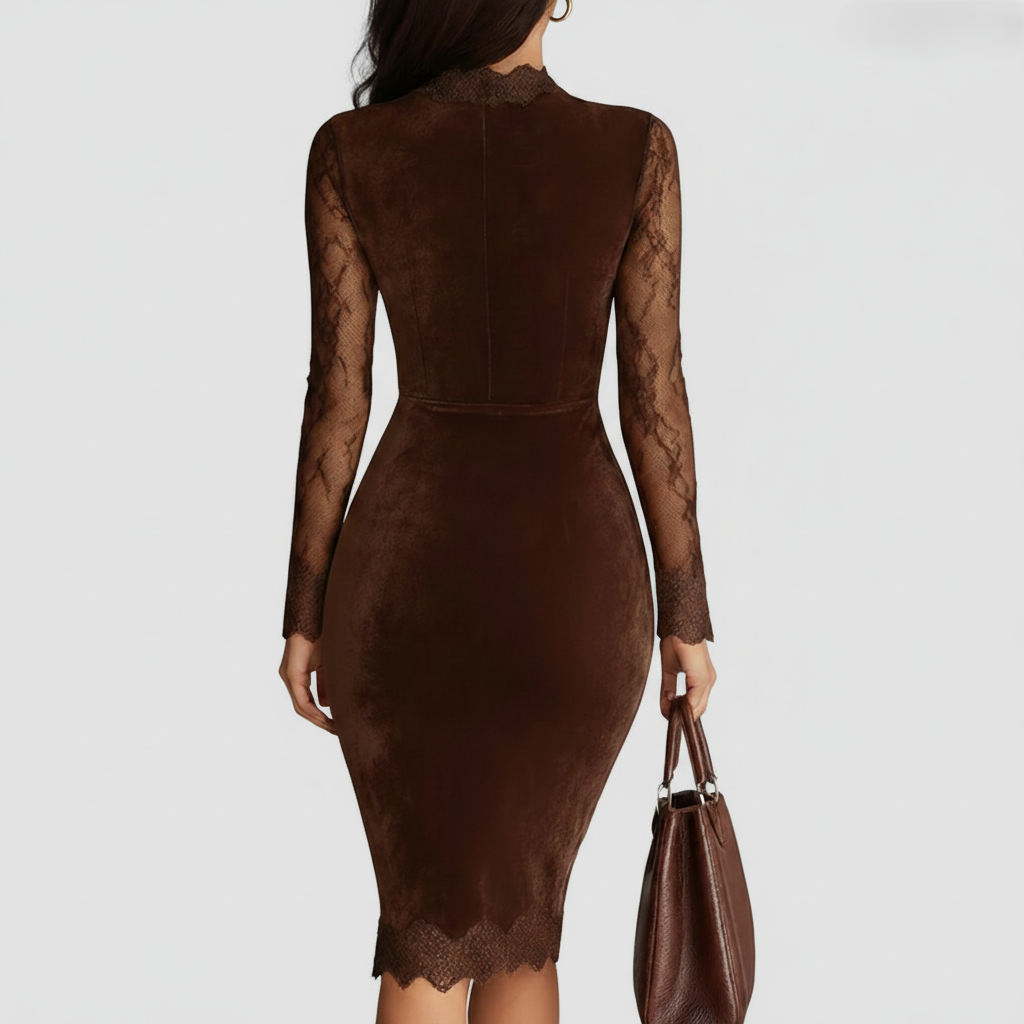 Aurora - Elegantní Sametové Šaty