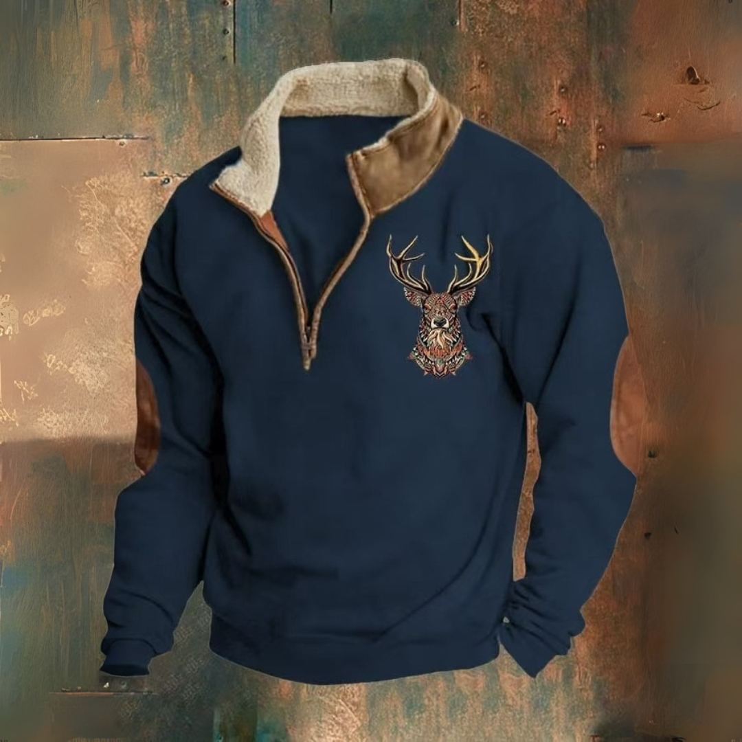 Mihai | Mikina s polo zipem