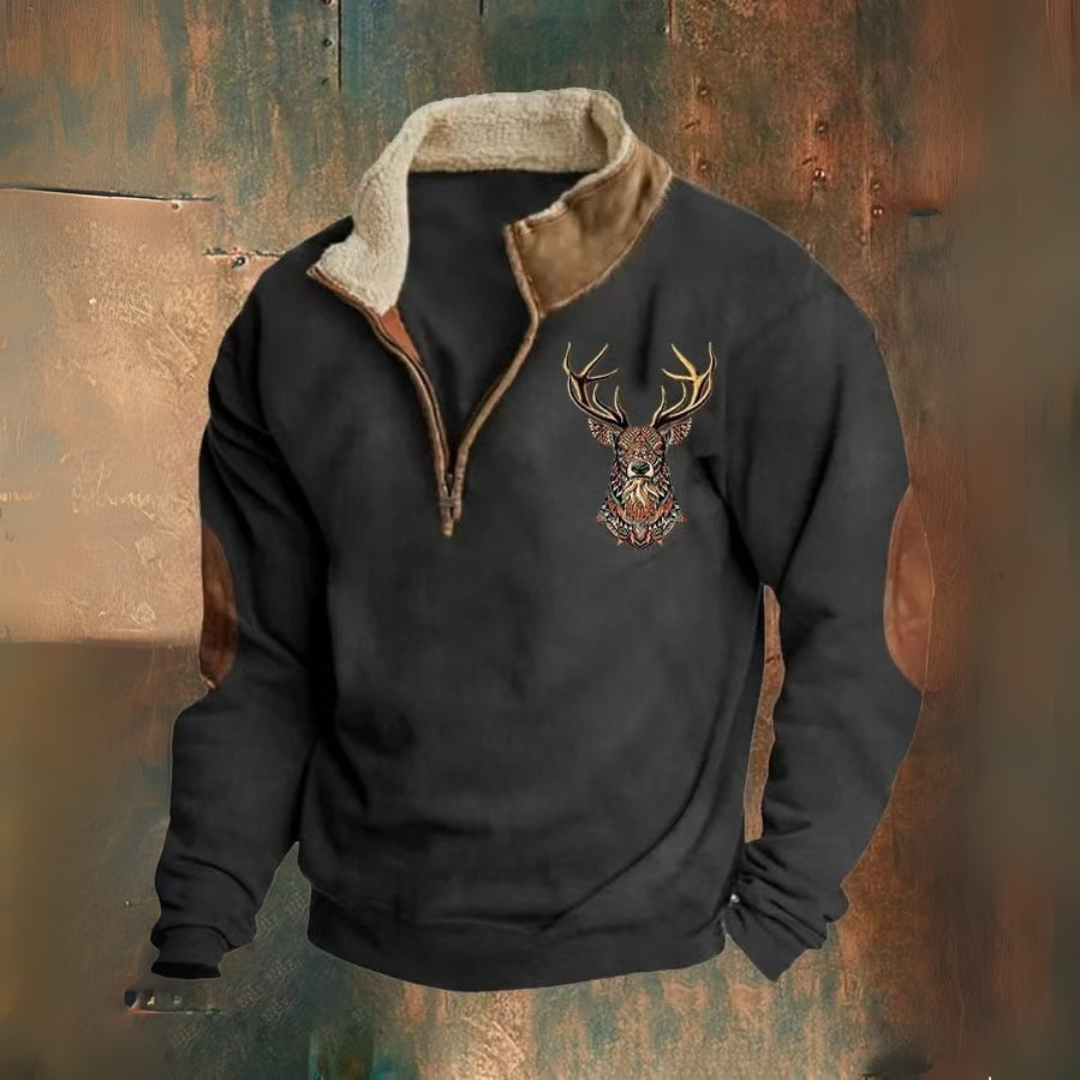 Mihai | Mikina s polo zipem