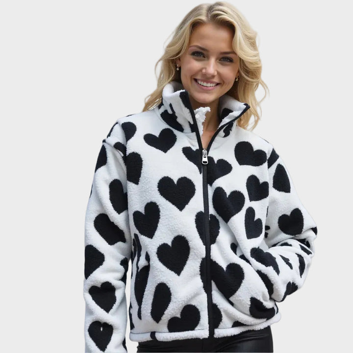 Kladno - Oboustranná bunda s srdíčky