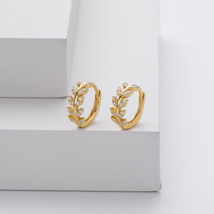 Listové Stříbrné Náušnice