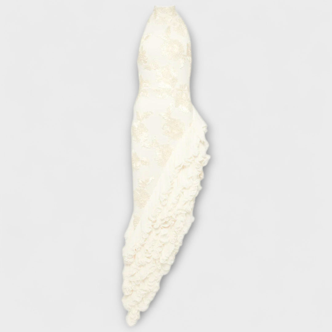 Karen - Maxi šaty s květinovými aplikacemi