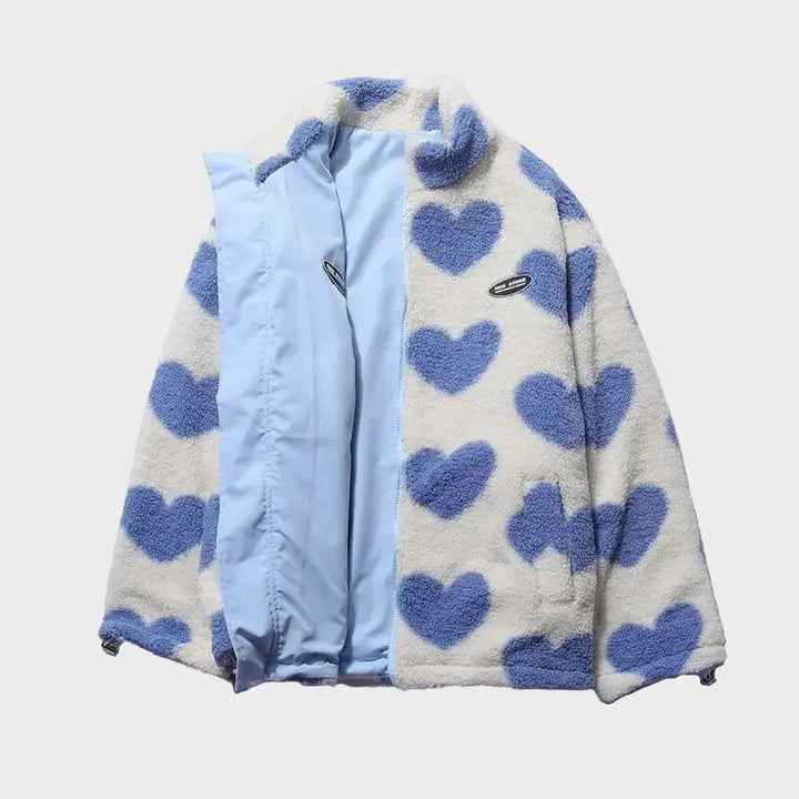 Kladno - Oboustranná bunda s srdíčky