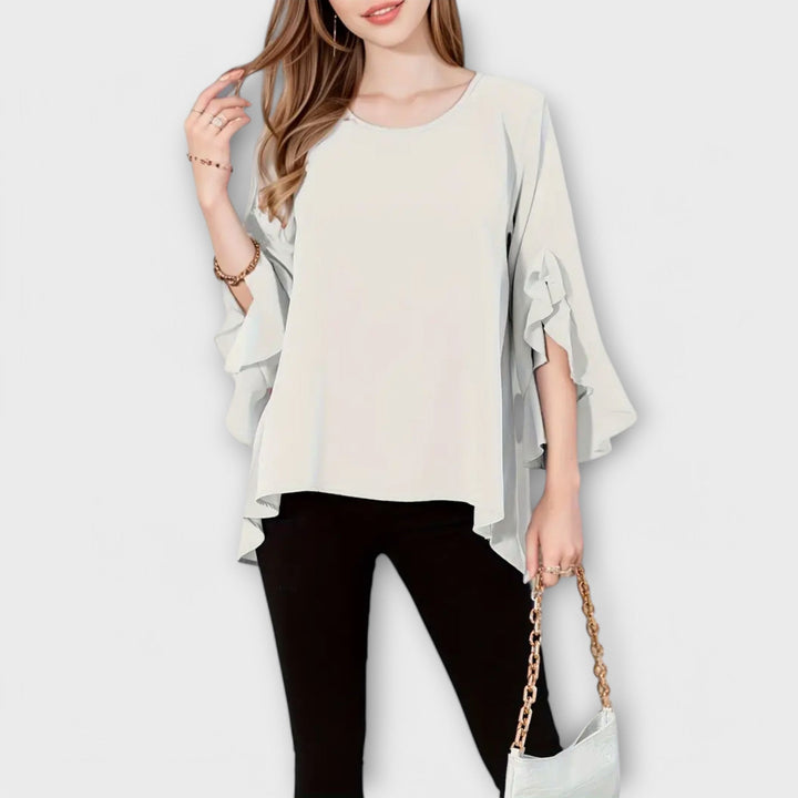 Ariana - Dokonalá jarní blůza s kulatým výstřihem