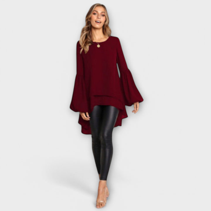 Ariana - Dokonalá jarní blůza s kulatým výstřihem