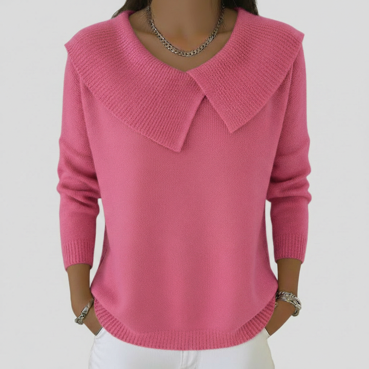 Lucia - Teplý svetr s jemným límcem