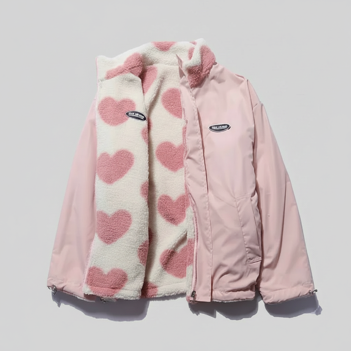 Zora - Srdcový oboustranný kabát