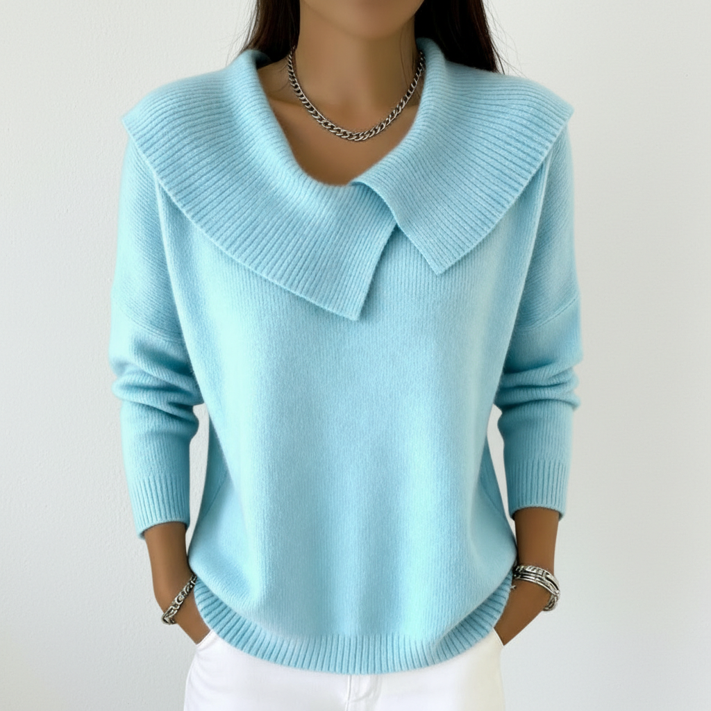 Lucia - Teplý svetr s jemným límcem