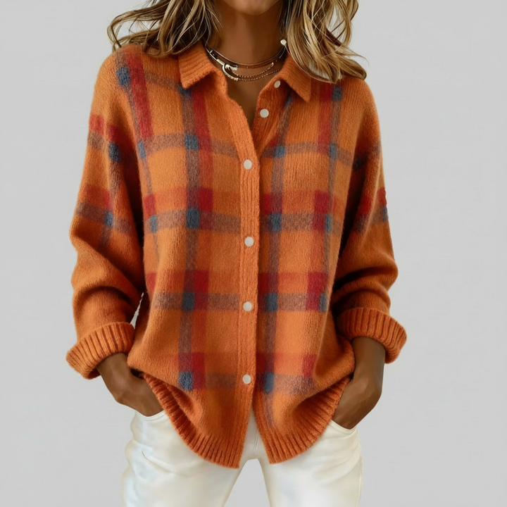 Tesa - Kostkovaný Pletený Vesta