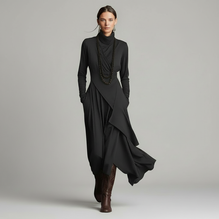 Natalia - Elegantní drapované šaty