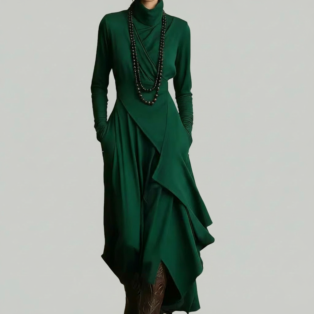 Natalia - Elegantní drapované šaty