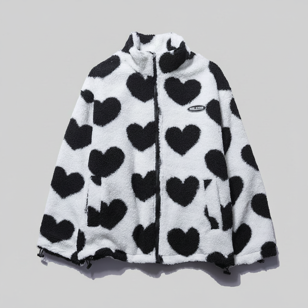 Zora - Srdcový oboustranný kabát