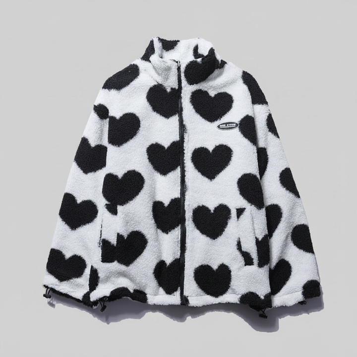 Zora - Srdcový oboustranný kabát