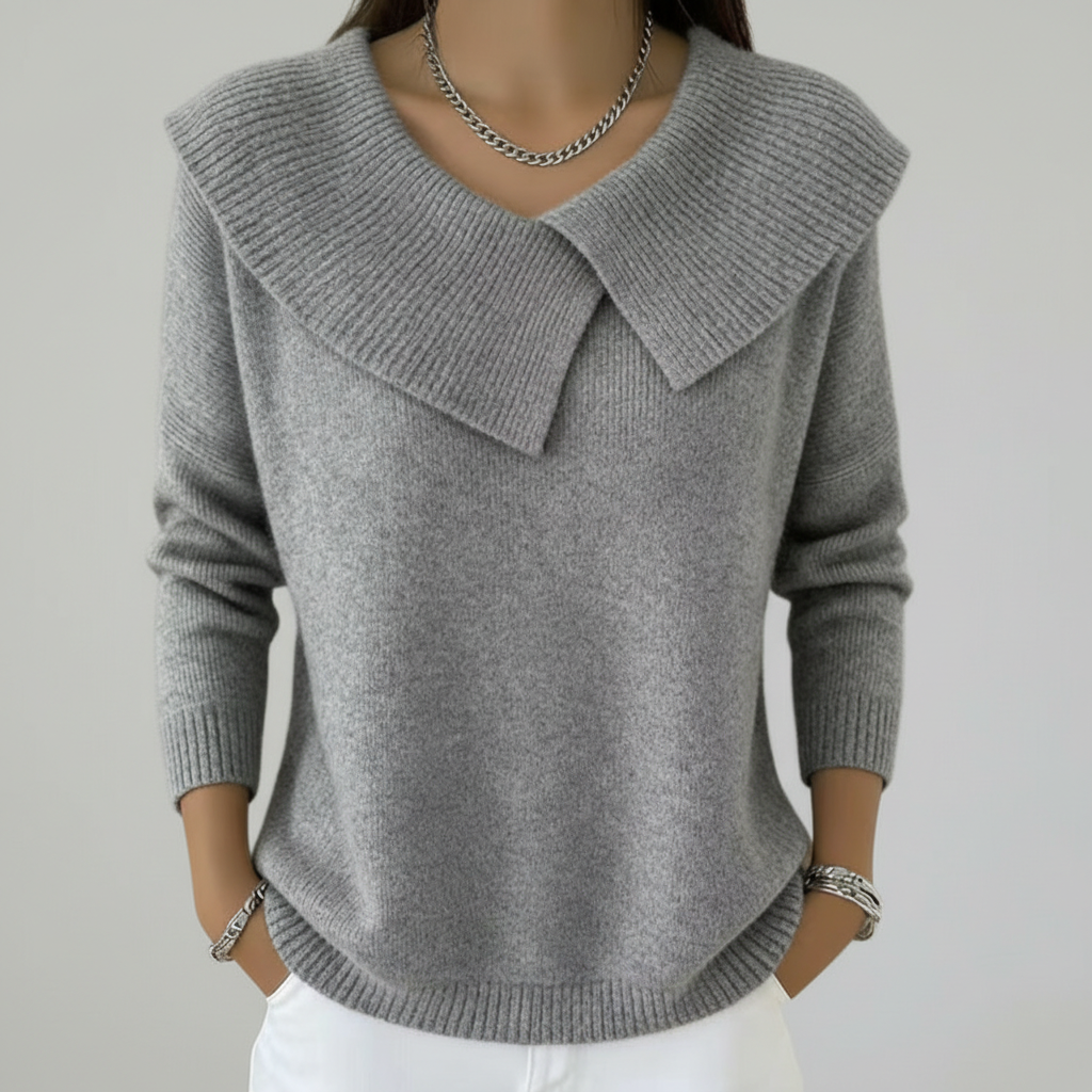 Lucia - Teplý svetr s jemným límcem