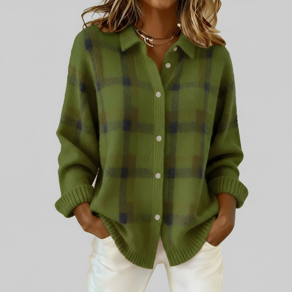 Tesa - Kostkovaný Pletený Vesta