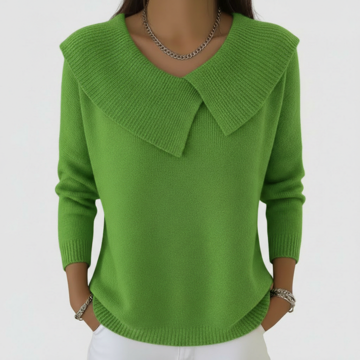 Lucia - Teplý svetr s jemným límcem