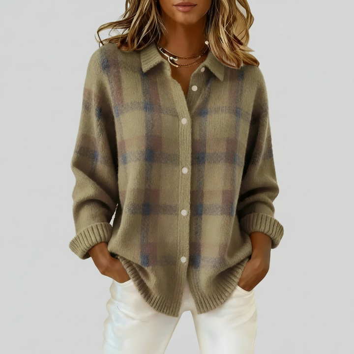 Tesa - Kostkovaný Pletený Vesta