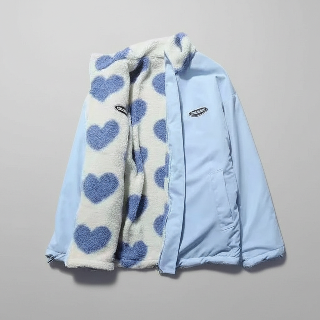 Zora - Srdcový oboustranný kabát