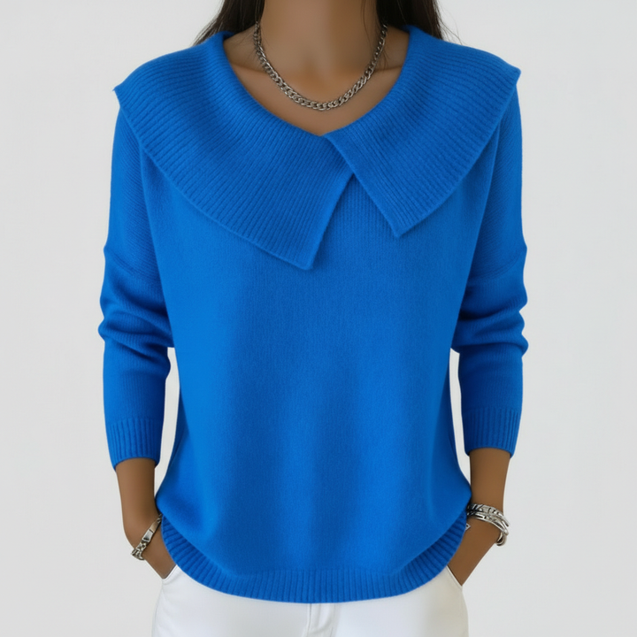 Lucia - Teplý svetr s jemným límcem