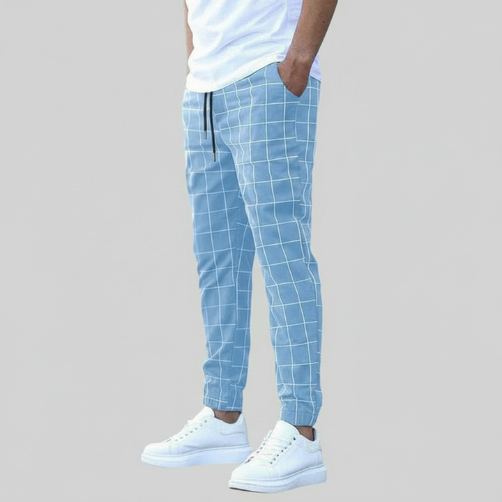 Shane | Elegantní Jogger Kalhoty s Károvaným Vzorem