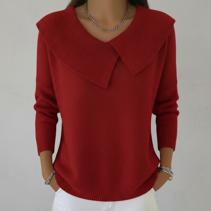 Lucia - Teplý svetr s jemným límcem