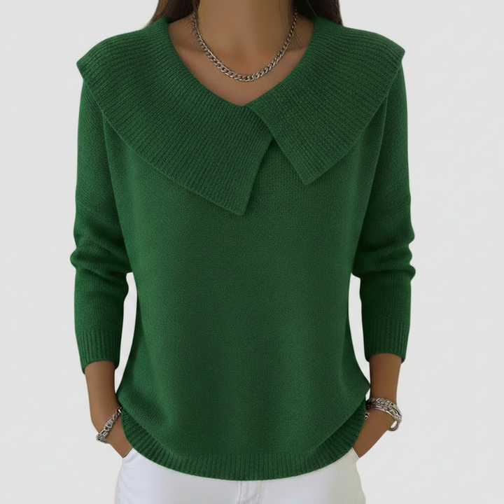 Lucia - Teplý svetr s jemným límcem