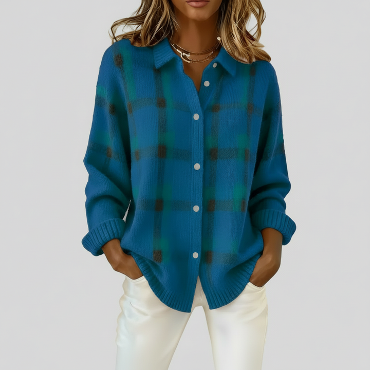 Tesa - Kostkovaný Pletený Vesta