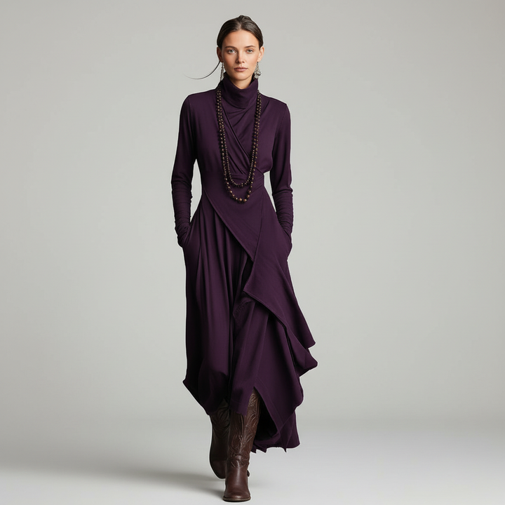 Natalia - Elegantní drapované šaty