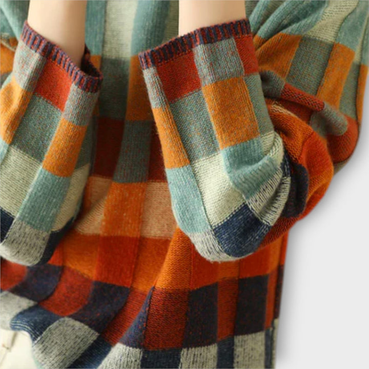 Erika - Pletený svetr s vysokým límcem