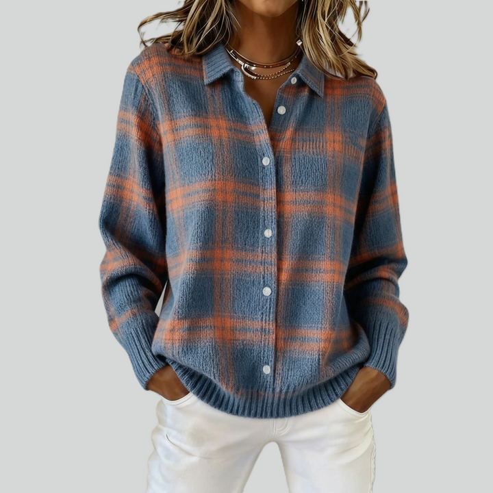 Tesa - Kostkovaný Pletený Vesta